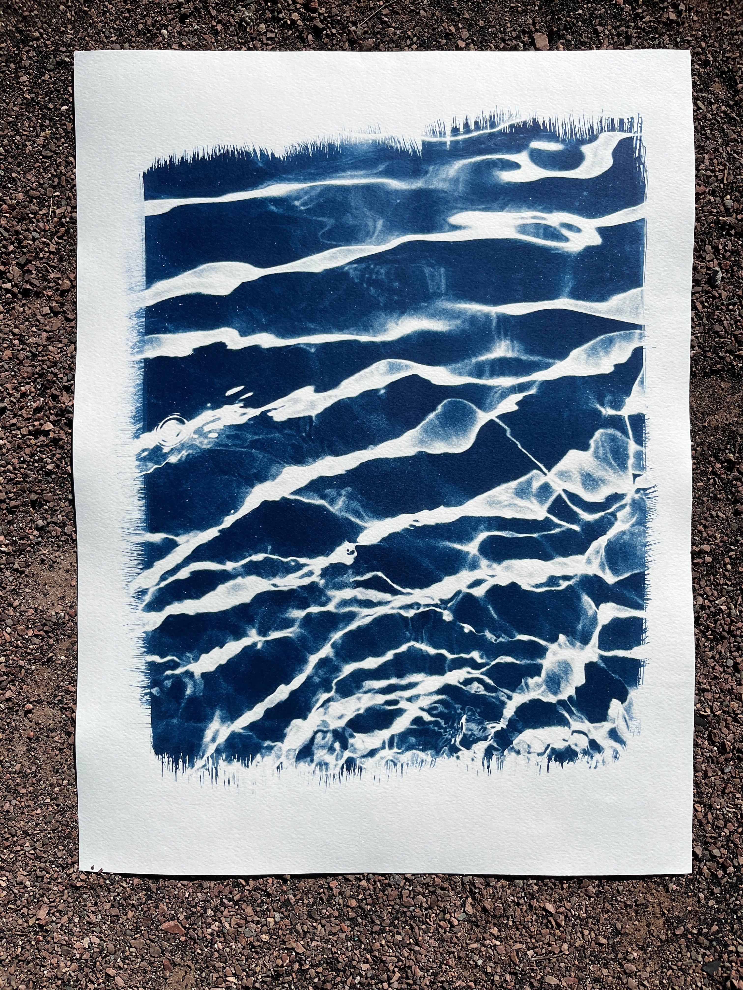 Cyanotype #2 - Water (Maxi size)